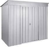 Globel Metallger&auml;tehaus Skillion S84 242 x 124 cm (Modell S84) silber-metallic