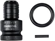 Metabo Schlagadapter 1/2" auf 1/4" E6,33-teiliginkl. Sicherungsring- und Stift
