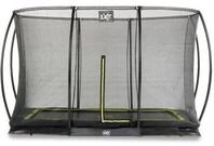 Exit Silhouette Bodentrampolin mit Sicherheitsnetz 153 x 214 cm schwarz