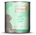 MJAMJAM Leckere Mahlzeit 800g Dose Katzennassfutter Sparpaket 12 x 800 Gramm Insekt