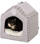 TRIXIE Kuschelh&ouml;hle Silas 40x40x45cm grau/creme