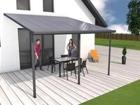 Gutta Terrassendachsystem 4,06 m Dachtiefe, Typ E anthrazit