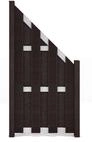 GroJa Fertigzaun Abgeschr&auml;gt 84,3 x 180/90 x 3,2 cm Anthrazit