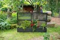 KHW Pflanzkasten gro&szlig; mit Zentralspalier (2-tlg.) 100 cm - 2er Set anthrazit