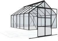 Vitavia Gew&auml;chshaus Cassandra 8300 inkl. 4 Dachfenstern - 8,3 m&sup2; schwarz
