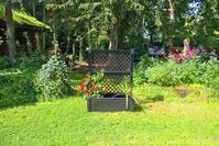 KHW Pflanzkasten gro&szlig; mit Spalier 100 cm (2-tlg.) anthrazit