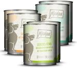 MJAMJAM Mixpaket 6 x 800g Dose Hundenassfutter Mixpaket I - Huhn & Ente, Rind, Pute
