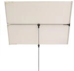 doppler Balkonblende ACTIVE 180 x 130, Stahl Silber / Polyester 180 g/m&sup2; Natur