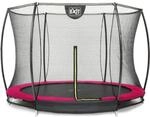 Exit Silhouette Bodentrampolin mit Sicherheitsnetz-&Oslash; 244 cm-rosa