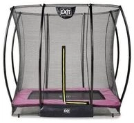Exit Silhouette Bodentrampolin mit Sicherheitsnetz 153 x 214 cm rosa