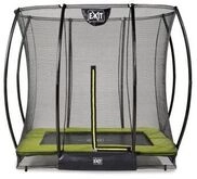 Exit Silhouette Bodentrampolin mit Sicherheitsnetz 153 x 214 cm gr&uuml;n