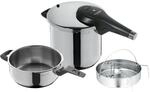 WMF Perfect Premium One Pot Schnellkochtopf-Set mit Dampfgareinsatz, 22 cm, 6,5 und