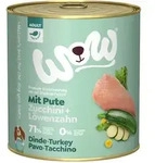 WOW Adult 800g Dose Hundenassfutter 6 x 800 Gramm Pute mit Zucchini