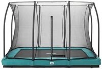 Salta Trampolin Comfort Edition Ground mit Sicherheitsnetz 305 x 214 cm gr&uuml;n