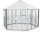 Vitavia Gew&auml;chshaus Pi 9000 inkl. 3 Seitenfenstern - 9,0 m&sup2; Alu-blank eloxiert