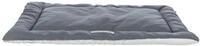 TRIXIE Liegematte Farello, Pl&uuml;sch/Webstoff, 110 &times; 75 cm, wei&szlig;-grau/grau
