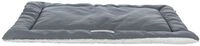 TRIXIE Liegematte Farello, Pl&uuml;sch/Webstoff, 70 &times; 55 cm, wei&szlig;-grau/grau