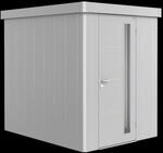 Biohort Ger&auml;tehaus Neo 180 x 236 cm (2A) Einfarbig Einzelt&uuml;r silber-metallic