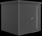 Biohort Ger&auml;tehaus Neo 236 x 236 cm (2B) Einfarbig Einzelt&uuml;r dunkelgrau-metallic