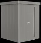 Biohort Ger&auml;tehaus Neo 180 x 180 cm (1A) Einfarbig Einzelt&uuml;r quarzgrau-metallic