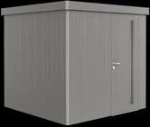 Biohort Ger&auml;tehaus Neo 236 x 236 cm (2B) Einfarbig Einzelt&uuml;r quarzgrau-metallic