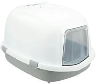 TRIXIE Katzentoilette Primo XXL Top, mit Haube, 56 &times; 47 &times; 71 cm, grau/wei&szlig;