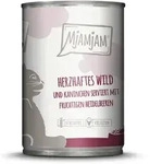 MJAMJAM Leckere Mahlzeit 400g Dose Katzennassfutter 6 x 400 Gramm herzhaftes Wild &