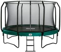 Salta Trampolin First Class &Oslash; 366 cm mit Sicherheitsnetz und Leiter-gr&uuml;n