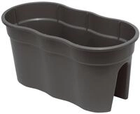 KHW Flowerclip XL, 2er Set Kartonverpackung, anthrazit