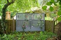 KHW Spalier (2-tlg.) 100 cm mit Erdspie&szlig; - 2er Set grau