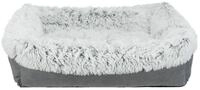 TRIXIE Bett Harvey, eckig, 60 &times; 50 cm, grau/wei&szlig;-schwarz