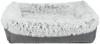 TRIXIE Bett Harvey, eckig, 100 &times; 75 cm, grau/wei&szlig;-schwarz