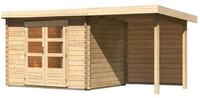 Karibu Gartenhaus Bastrup 3 inkl. 200 cm Schleppdach und R&uuml;ckwand - 28 mm-297...