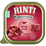RINTI Singlefleisch 150g Hundenassfutter 10 x 150 Gramm Rind Pur