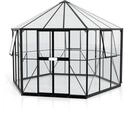 Vitavia Gew&auml;chshaus Pi 9000 inkl. 3 Seitenfenstern - 9,0 m&sup2; schwarz