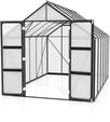 Vitavia Gew&auml;chshaus Domus 9900 inkl. 4 Dachfenstern - 9,9 m&sup2; 4 mm Hohlkammerplatten