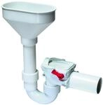 KESSEL 73053 - R&uuml;ckstaudoppelverschluss Staufix Siphon DN 50 Not&uuml;berlauf Heizung