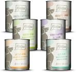 MJAMJAM Mixpaket 6 x 800g Dose Hundenassfutter Mixpaket II - Huhn & Ente, Rind,...