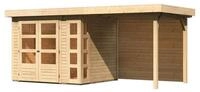 Karibu Gartenhaus Kerko 3 mit 240 cm Schleppdach inkl. R&uuml;ckwand - 19 mm-242 x 217