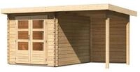 Karibu Gartenhaus Bastrup 4 inkl. 200 cm Schleppdach und R&uuml;ckwand - 28 mm-237...