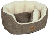 Nobby Komfortbett ALBA oval braun 86 x 70 x 24cm