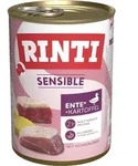 RINTI Sensible 400g Dose Hundenassfutter Sparpaket 24 x 400 Gramm Ente, Huhnleber &
