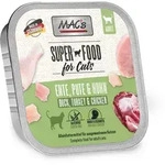 MAC's Cat 85g Schale Katzennassfutter Sparpaket 32 x 85 Gramm Ente, Pute & Huhn