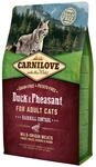 CARNILOVE Hairball Control Duck & Pheasant Katzentrockenfutter 2 Kilogramm