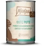 MJAMJAM Purer Fleischgenuss 400g Dose Katzennassfutter 6 x 400 Gramm gute Pute pur