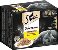 Sheba Multipack Selection Sauce Gefl&uuml;gel Variation 12x85 Gramm Katzennassfutter