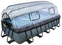 Exit rechteckiger Rahmenpool Premium mit Sandfilteranlage und Sonnendach 540 x 250 cm