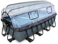 Exit rechteckiger Rahmenpool Premium mit Sandfilteranlage und Sonnendach 400 x 200 cm