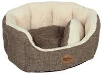 NOBBY Komfort Bett oval ALBA Komfort Bett oval ALBA braun 55 x 50 x 21 cm