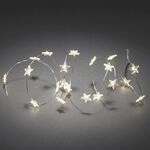 Konstsmide Weihnachtsbeleuchtung LED Dekolichterkette 40 transparente Sterne